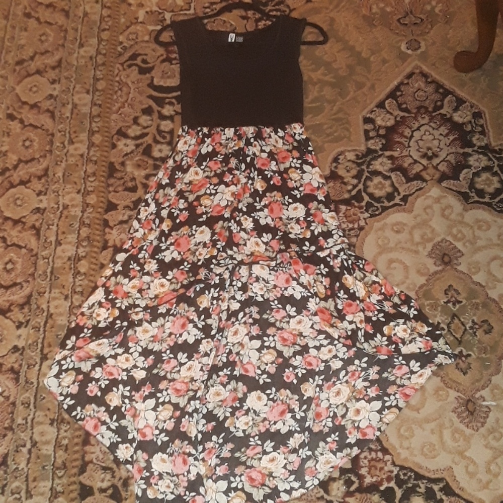 High low floral dress